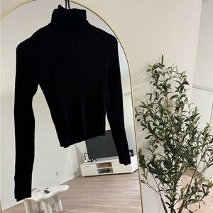 Zara Elegant Black Knitwear Turtle Neck